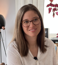 Muriel zu Hause beim Ting-Interview