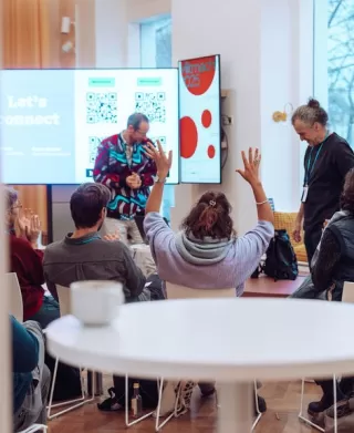 Silvan & Ralph im Workshop in Wien